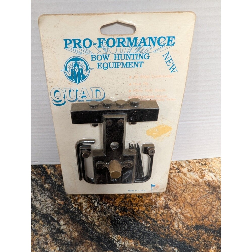 Pro-Formance Bow Hunting Equipment Quad 4 Sight Pins With Bracket